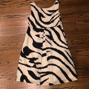 TIBI Zebra striped dress with ‘v’ back..beautiful